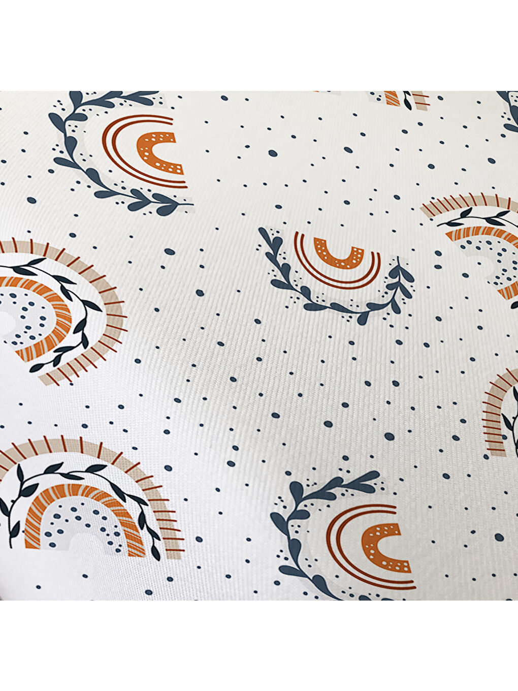 Karışık Desen Baskılı Tek Kişilik Ve Bebek Boy Lastikli Çarşaf Seti Beyaz-1