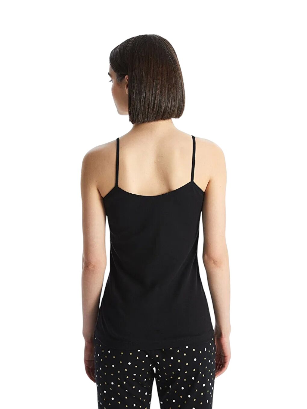 Siyah 3'Lü Askılı Kadın Atlet-2