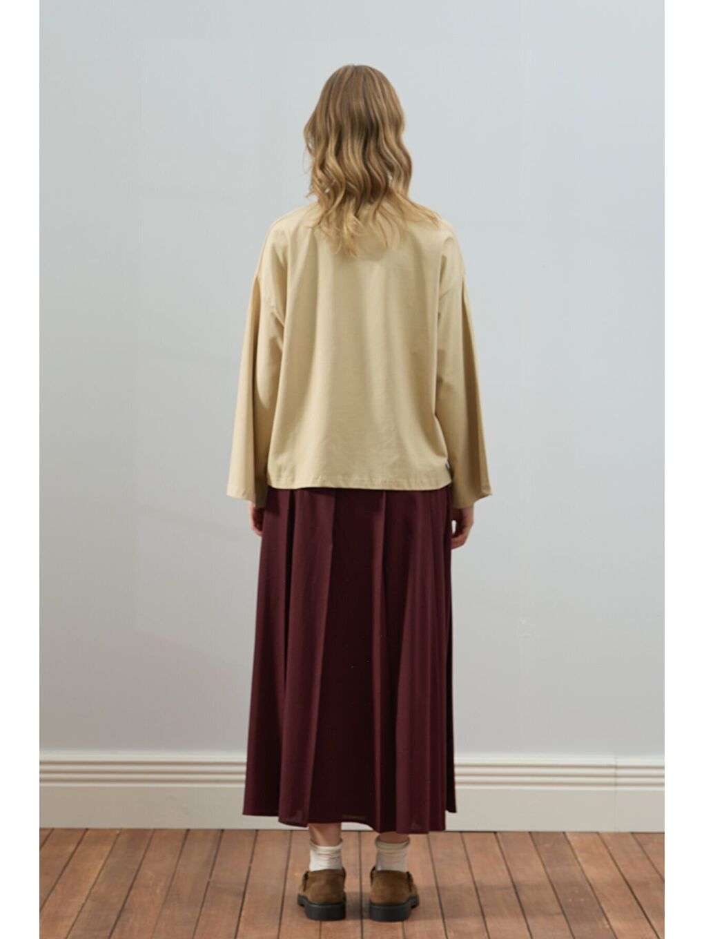 Bej Nakışlı Body-3