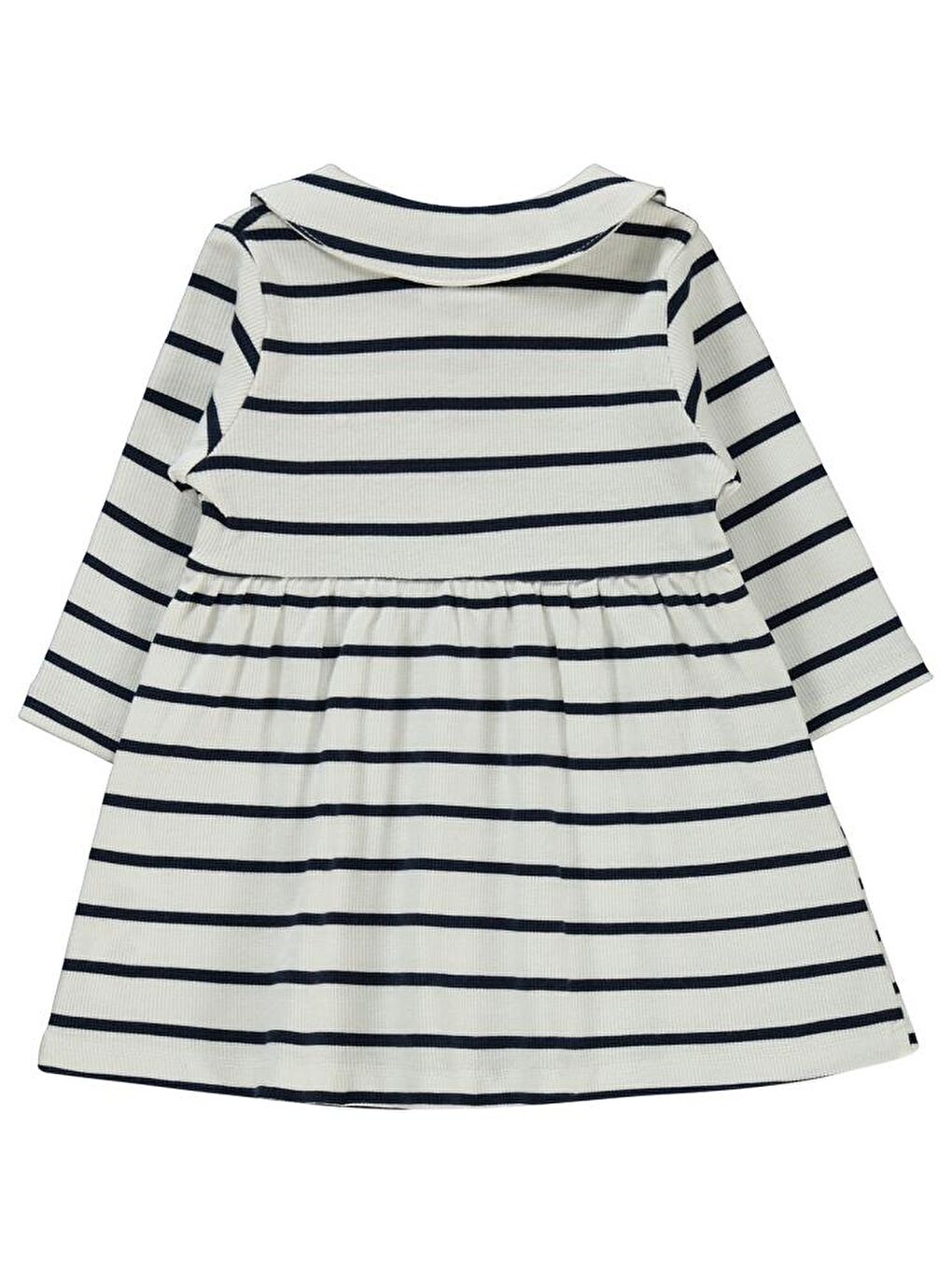 Lacivert Baby Çizgili 6-18 Ay Elbise