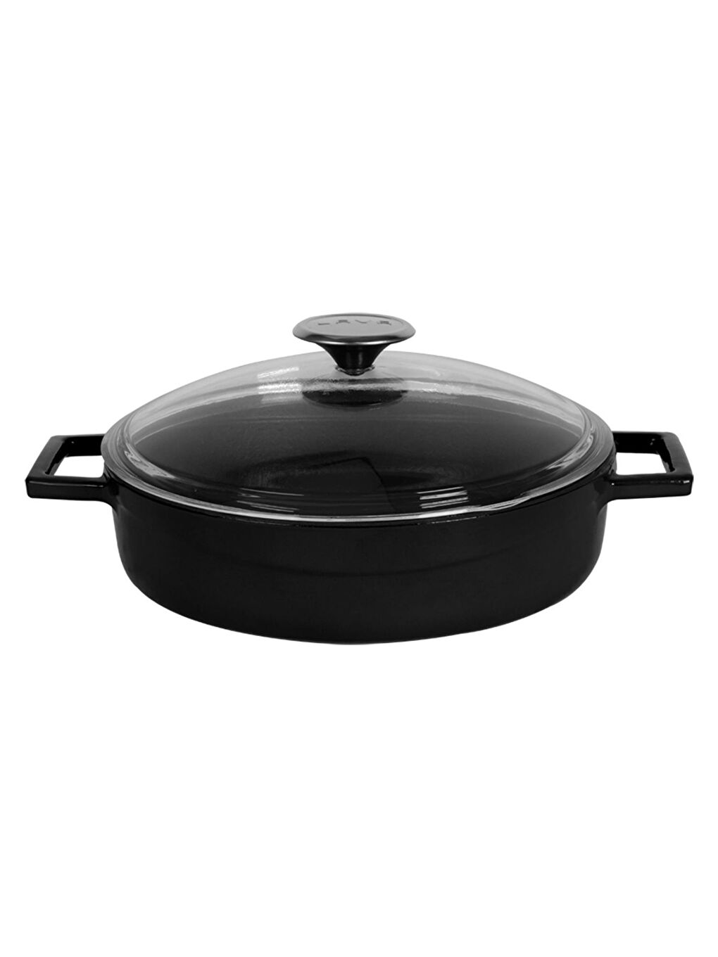 Siyah Çok Amaçlı Yayvan Tencere. Glaze Serisi Çap(Ø)28cm.-2