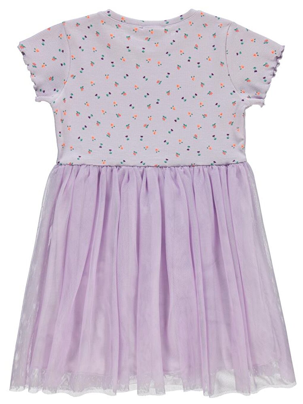 Lila Girls Lale Baskılı 6-9 Yaş Elbise