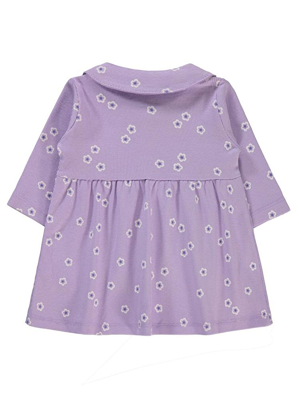 Lila Baby Bahar Çiçeği Empirme 6-18 Ay Elbise