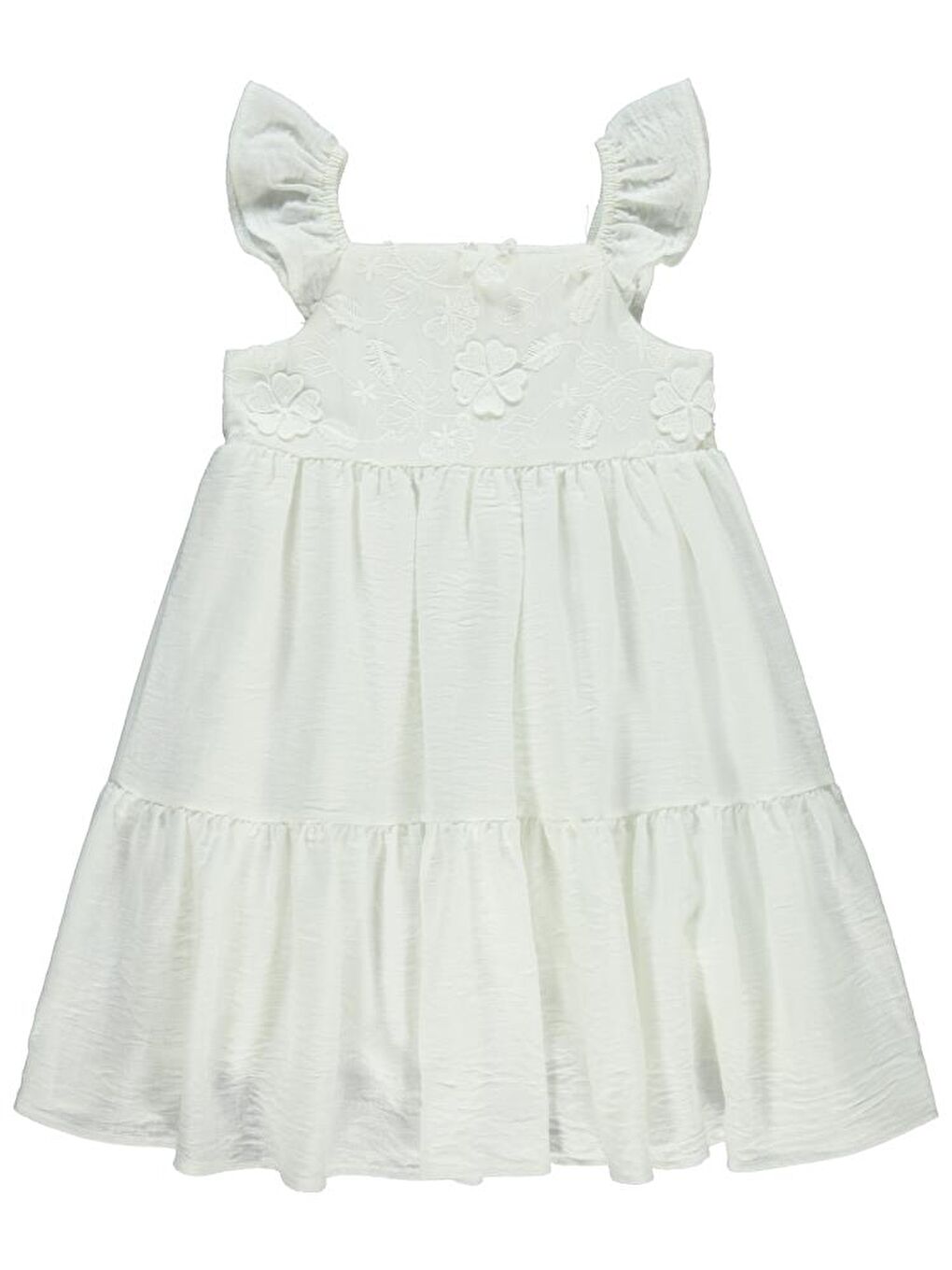 Ekru Girls Roba Brode 6-9 Yaş Elbise