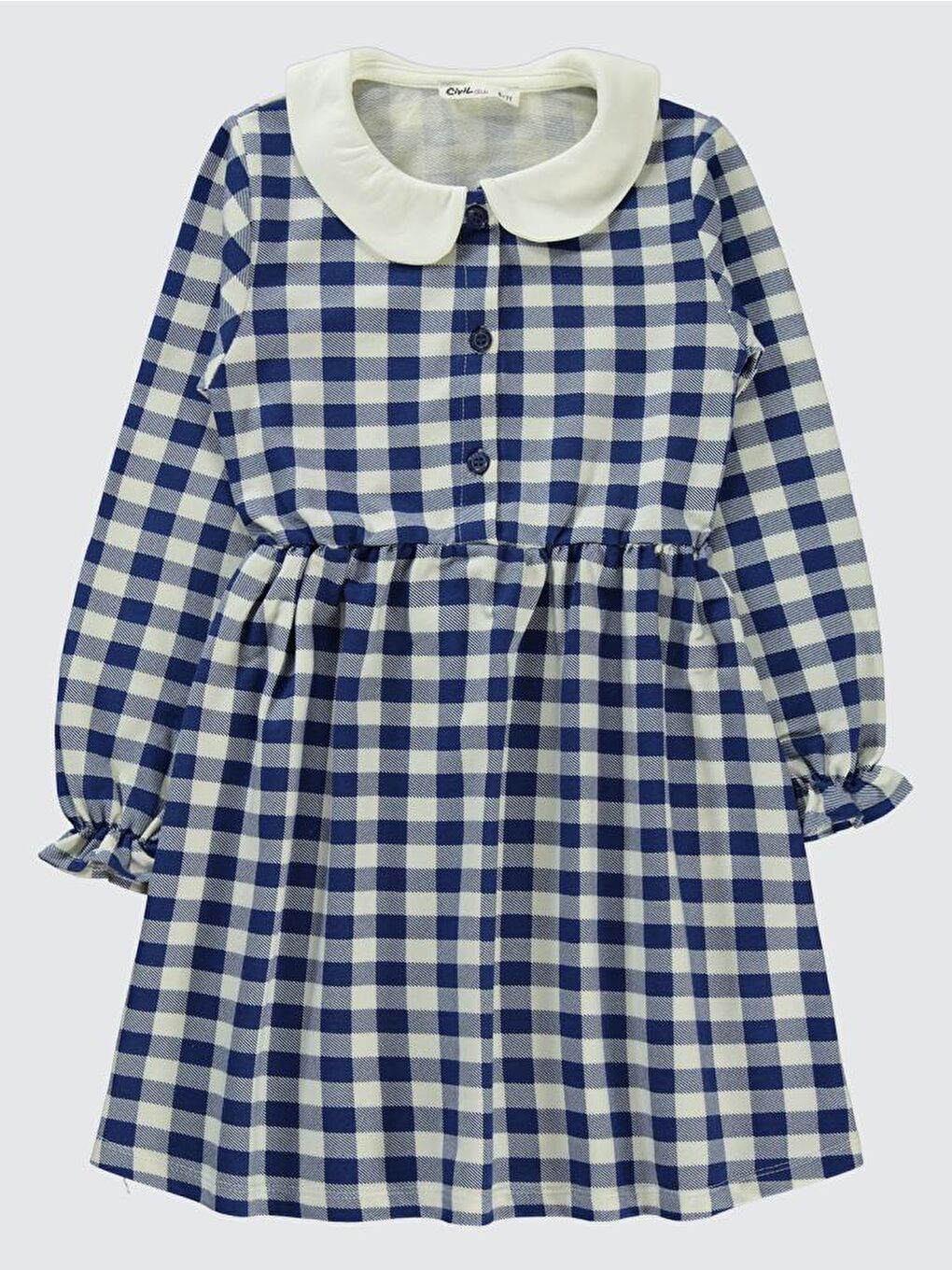 Lacivert Girls 6-9 Yaş Elbise-1
