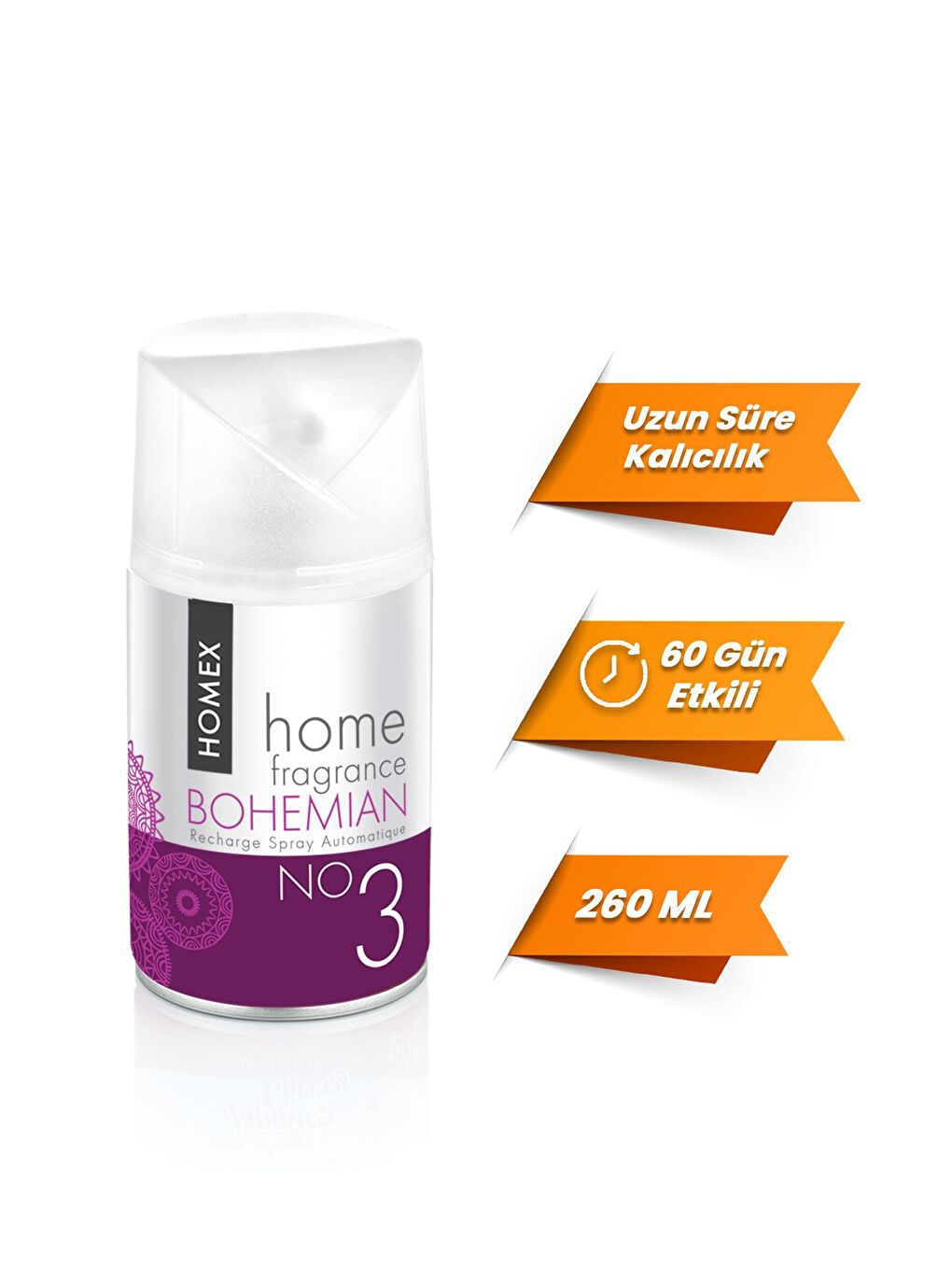 Homex Renksiz Bohemian 260 ML Oda Kokusu Spreyi Makine Yedek - 2