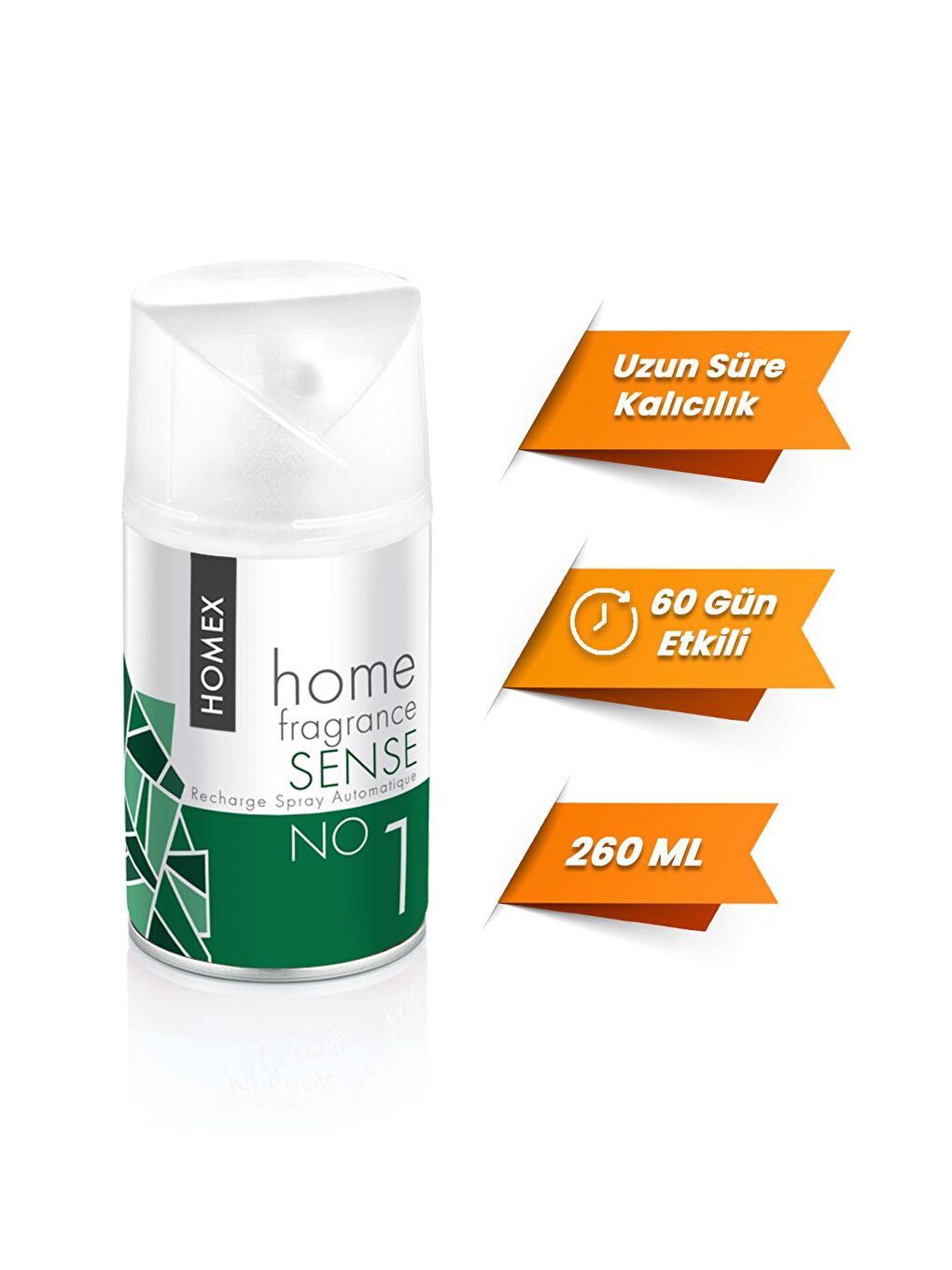 Homex Şeffaf Oda Kokusu Sprey Sense 3 x 260 ml Makine Yedek - 2