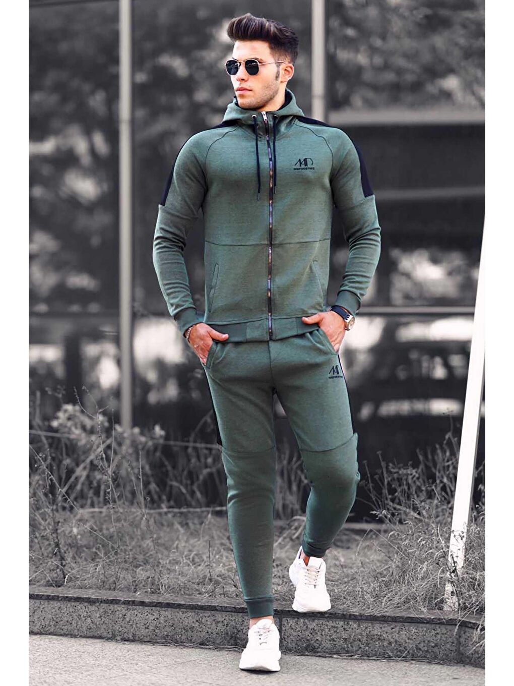 Haki Baskılı Erkek Eşofman Takımı 4671