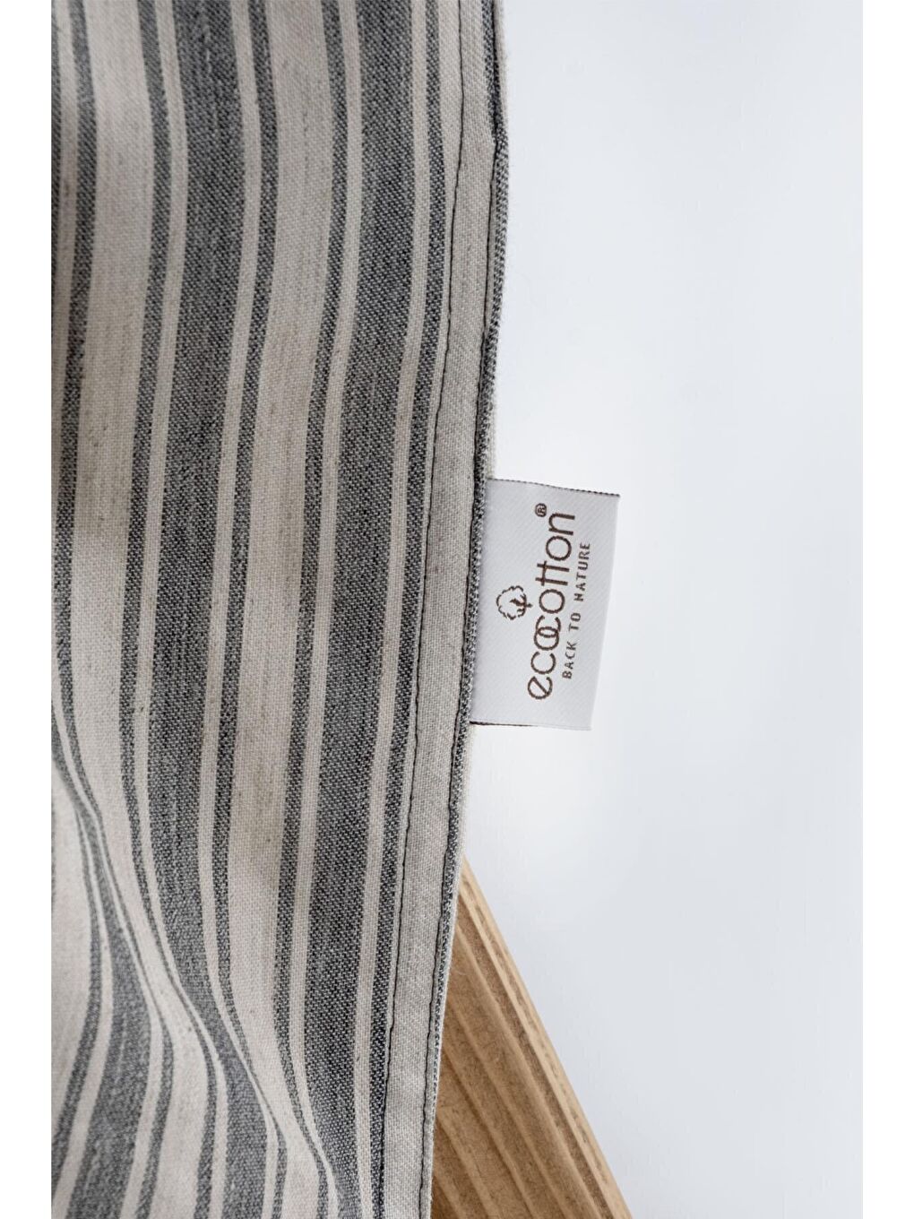 Antrasit Ala Battal Boy Nevresim Takımı %100 Organik Pamuk Keten-4