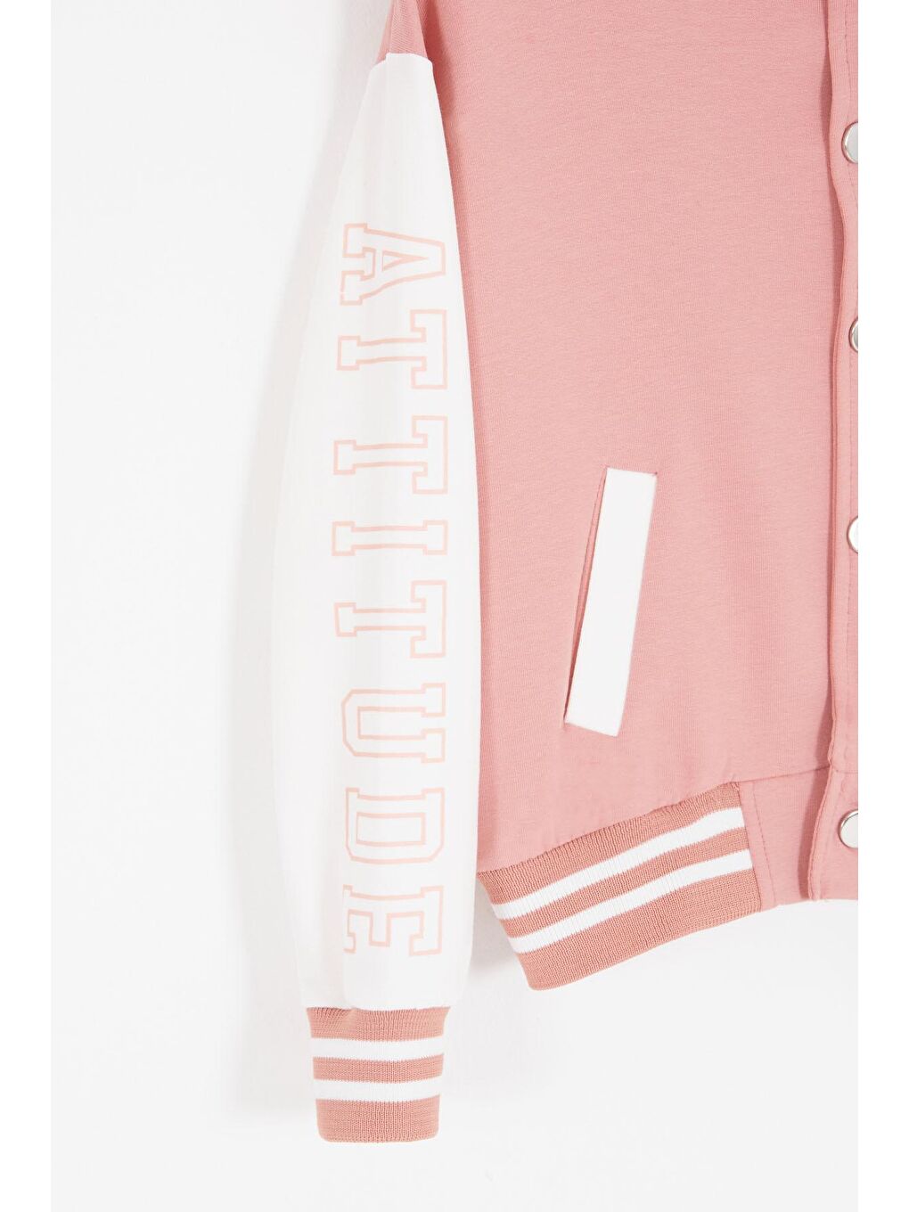 Pembe NY Nakışlı Sırt Baskılı Kız Çocuk Kolej Eşofman Takımı 16936-3