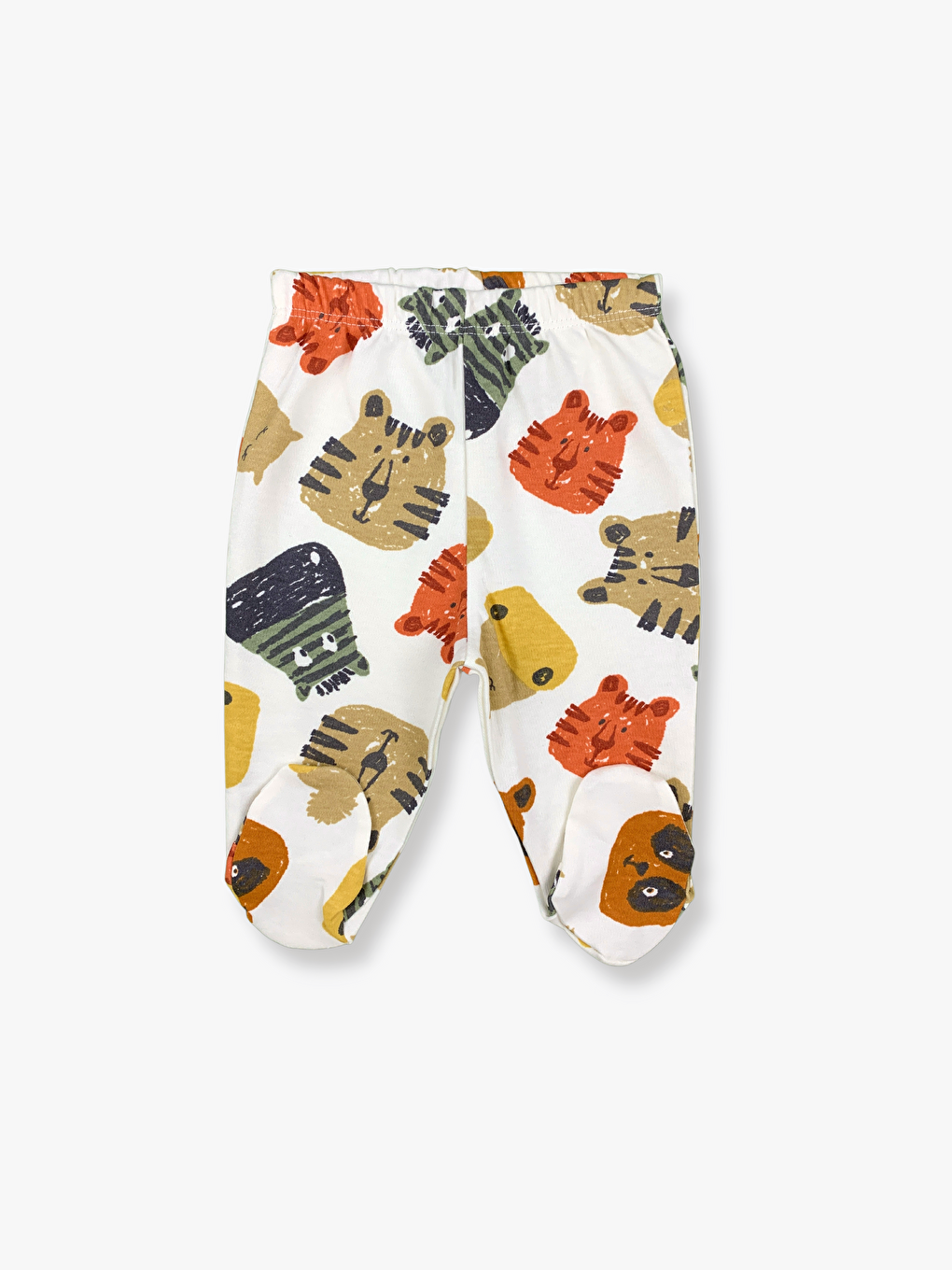 Ekru Zarf Yaka Uzun Kollu Erkek Bebek 3’lü Takım-2