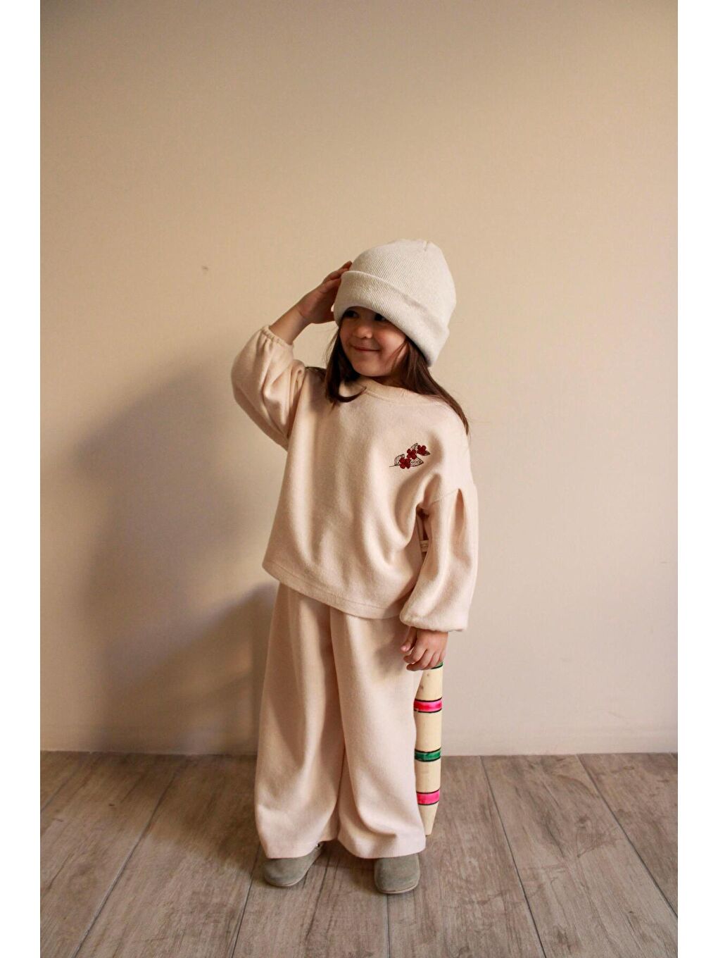 Bej Pastel Soft Touch Alt Üst Takım-8