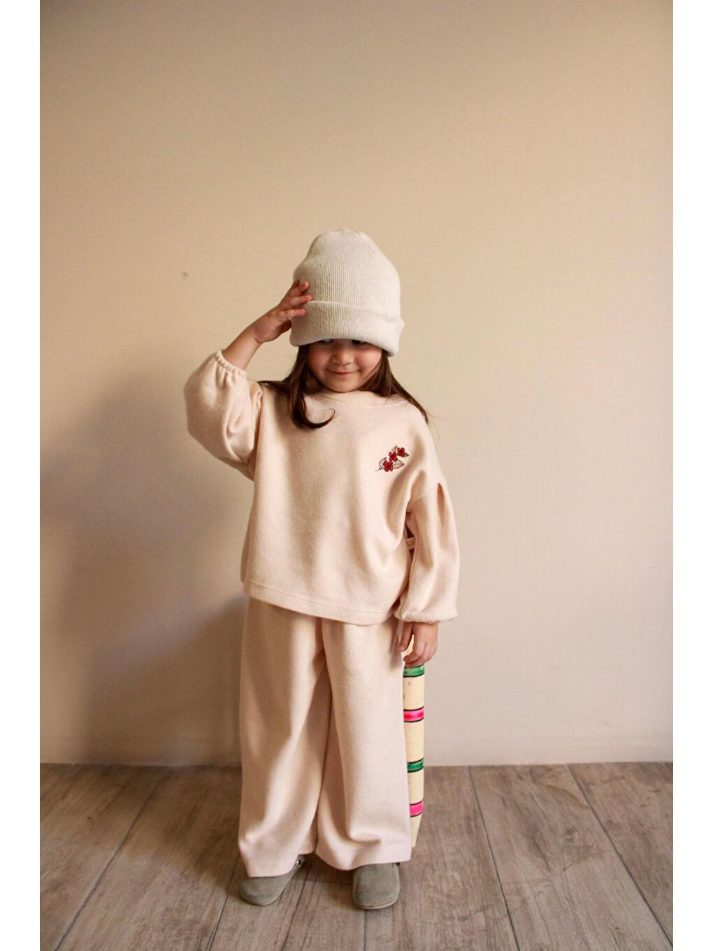 Bej Pastel Soft Touch Alt Üst Takım-5