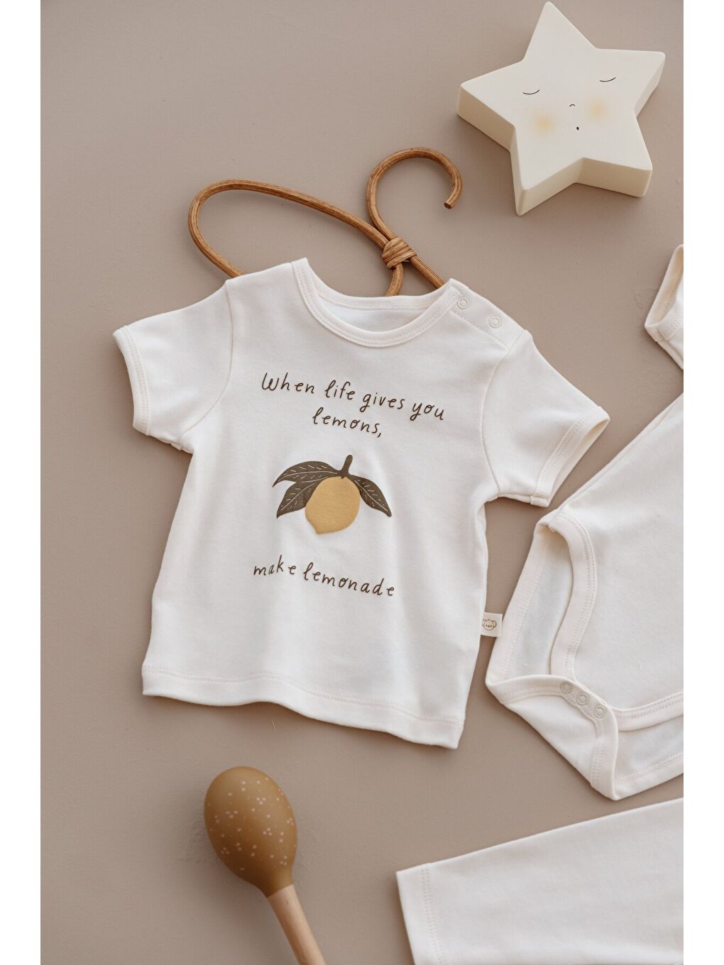 Ekru Limon Serisi 3lü Set-5