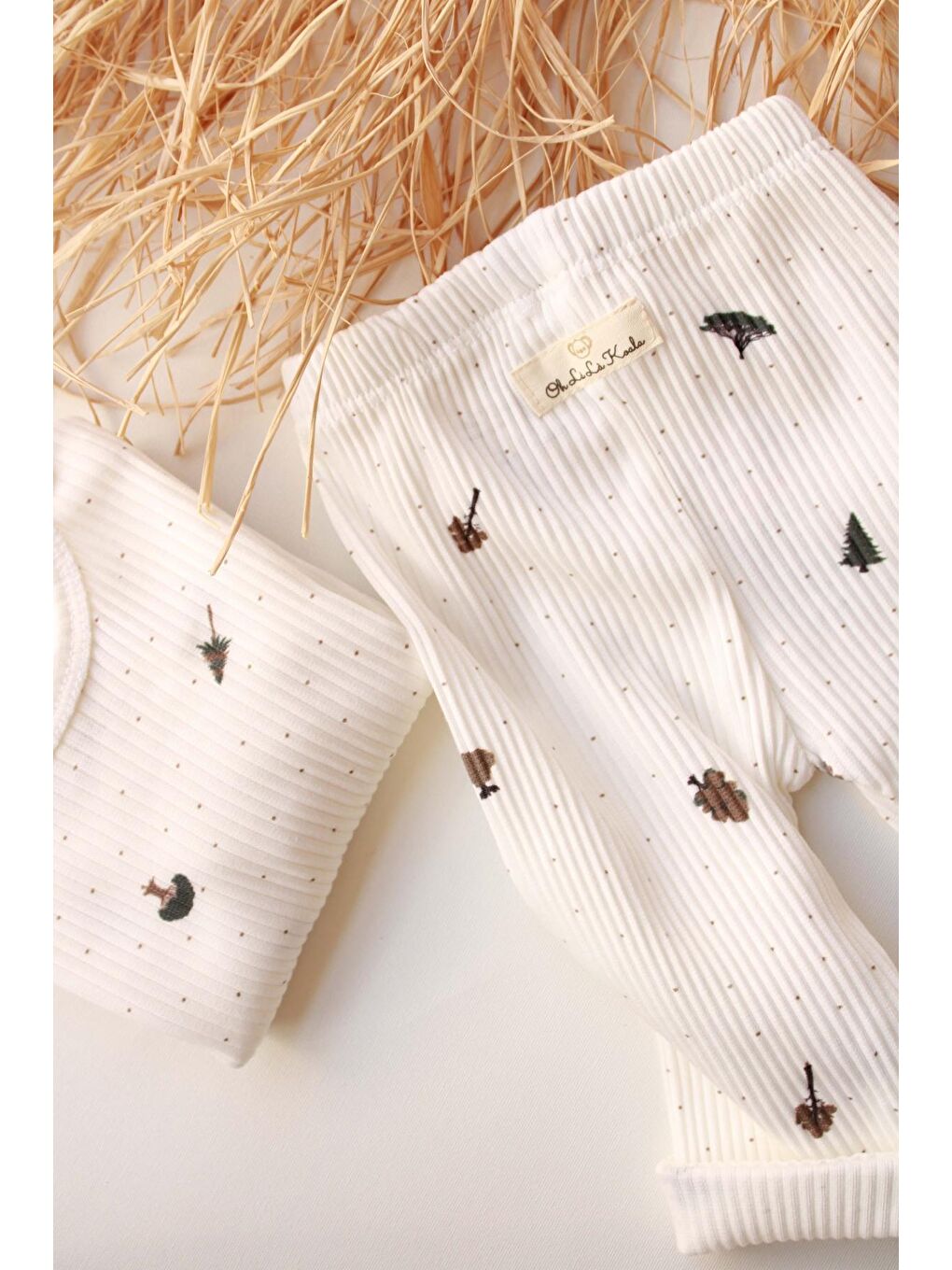 Ekru Tree Bebek Alt Üst Takım-4