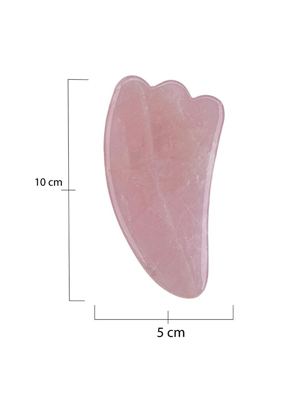 Pembe Kuvars Quartz Guasha Yüz Masaj Aleti Gençleştirici Premium Keseli-1