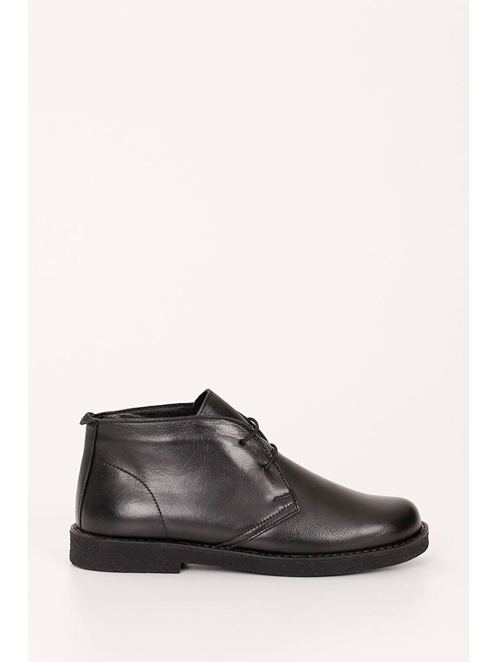 Siyah SİYAH  Hakiki Deri Oxford Kalıp Kauçuk Taban Bağcıklı Kadın Günlük Bot GD456-3