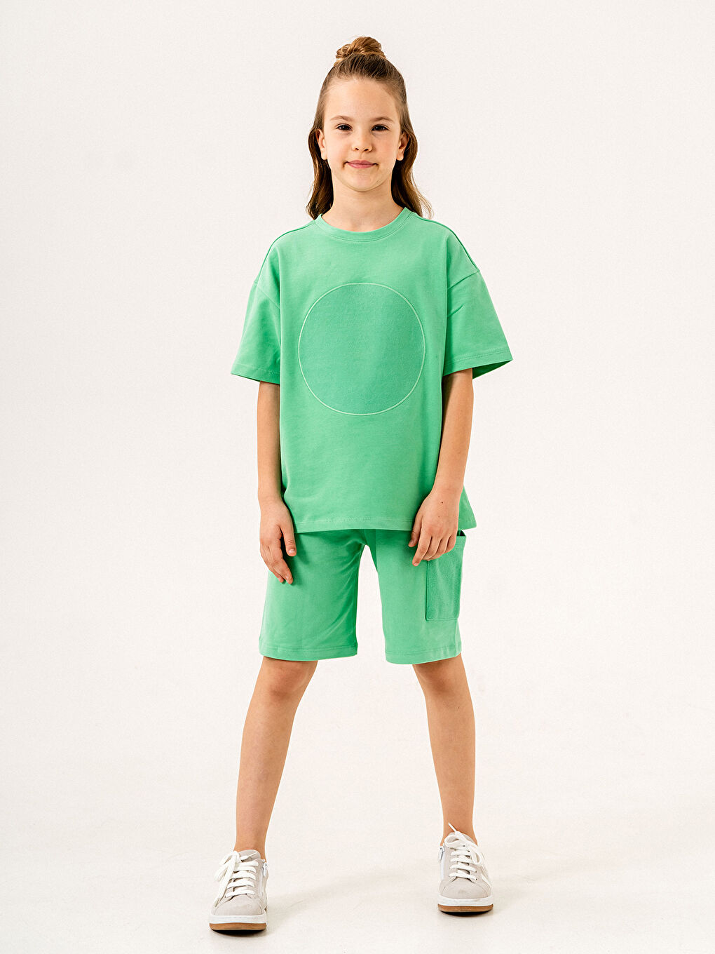 Çocuk Tişört 3-9 Yaş Yeşil-5