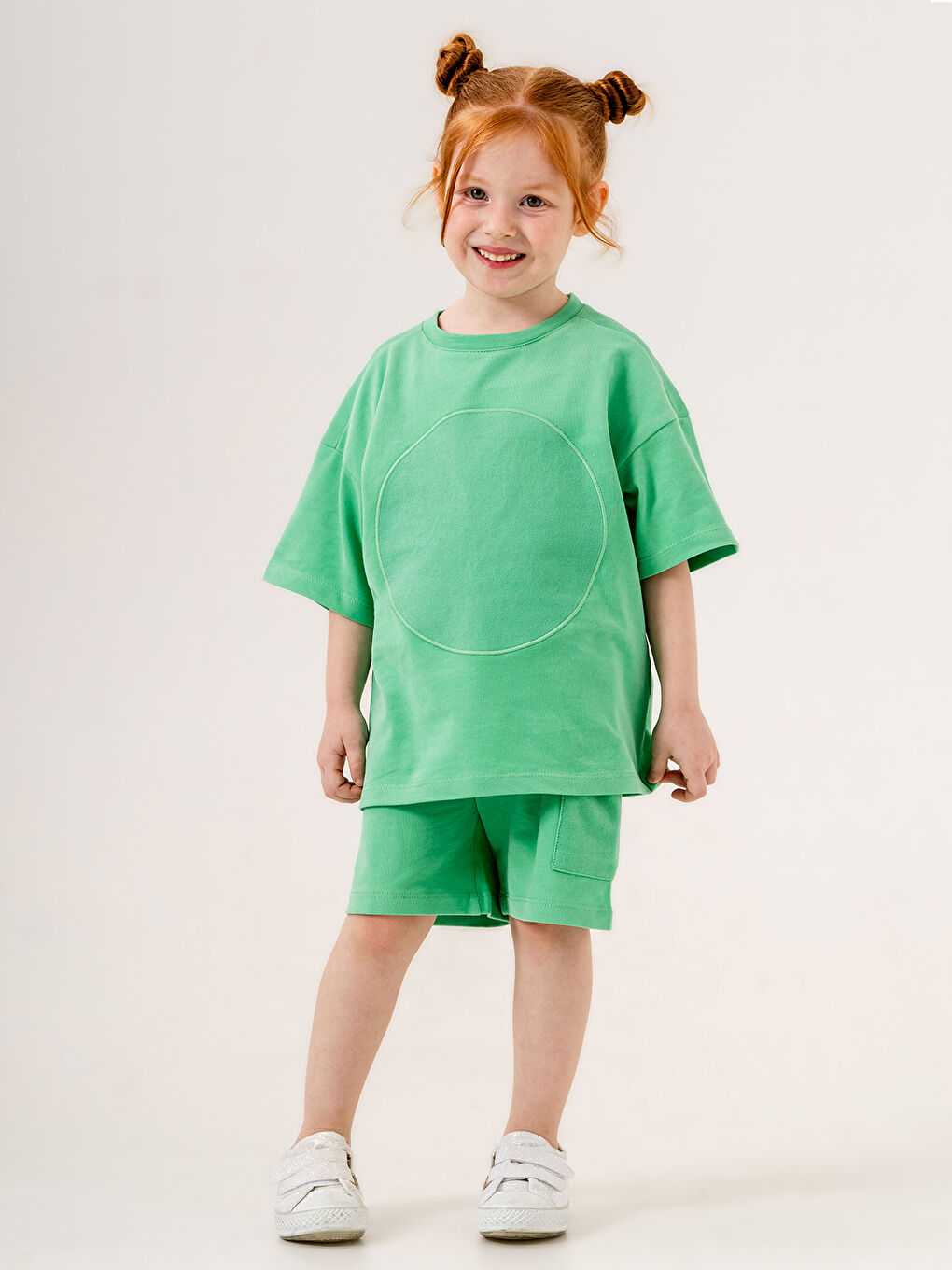 Çocuk Tişört 3-9 Yaş Yeşil-7