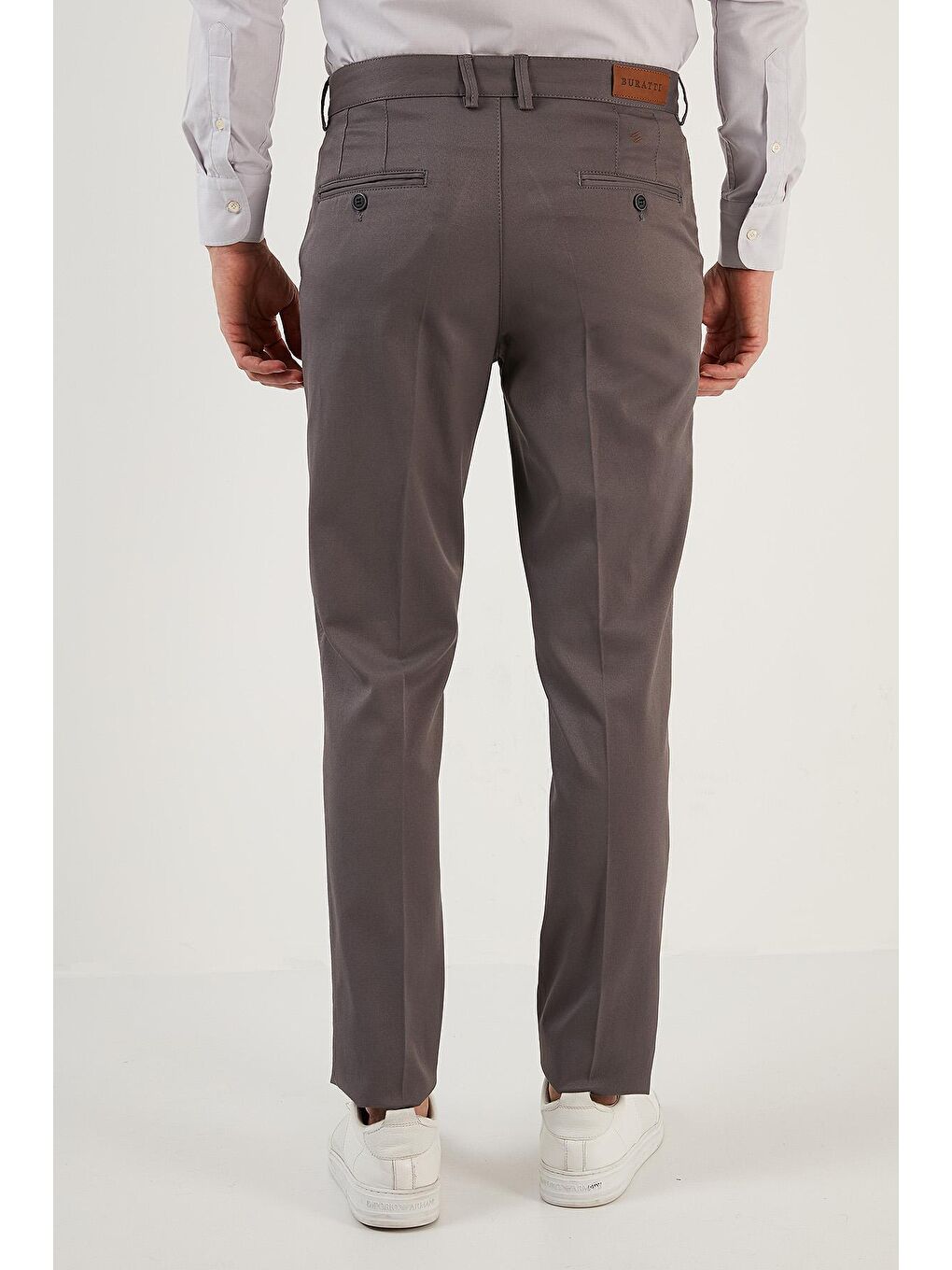 Antrasit Pamuklu Normal Bel Regular Fit Düz Paça Erkek Pantolon 613HISAR-5