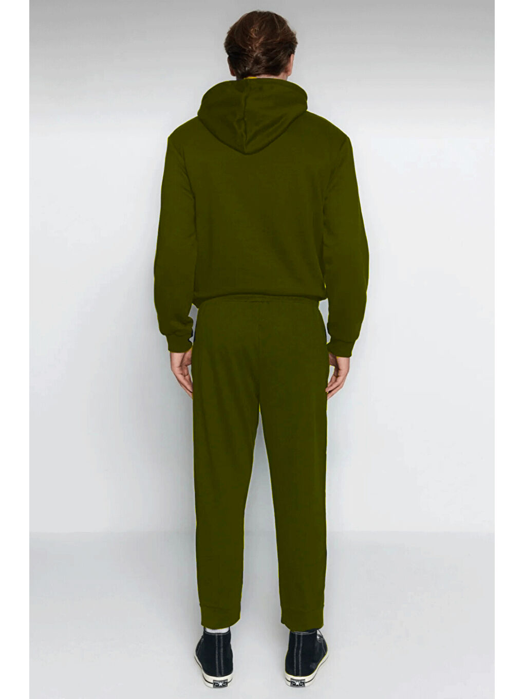 Haki Erkek Regular Fit Tokyo Baskılı İnce Eşofman Altı-3