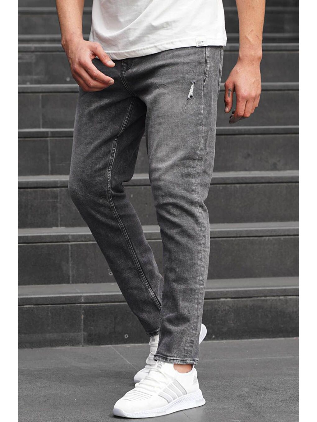 Gri Füme Boyfriend Premium Erkek Jean 6378