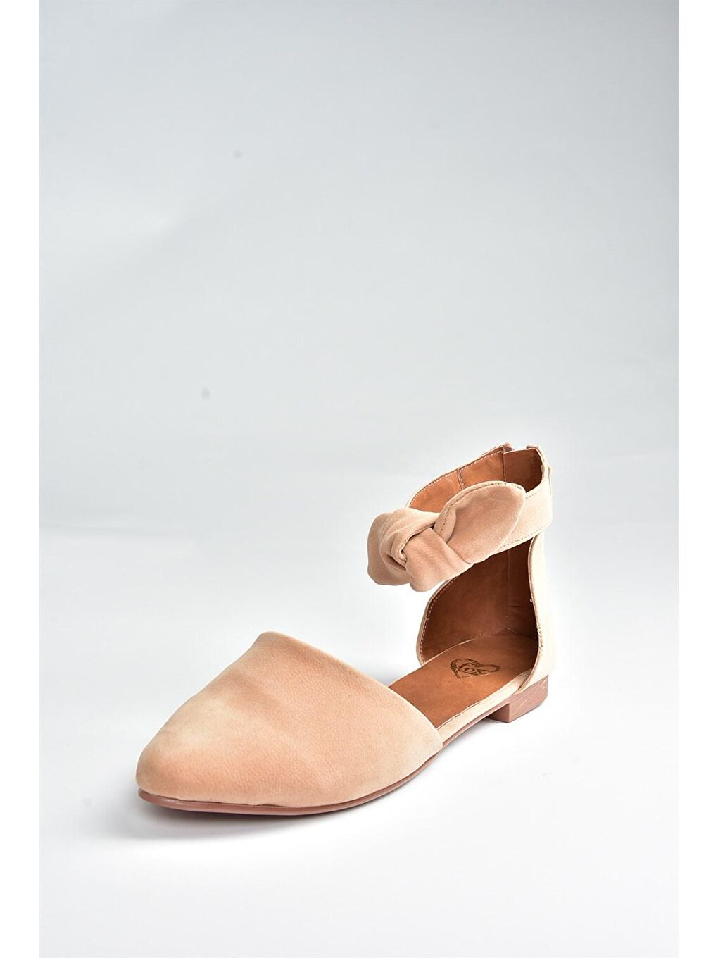 Pembe Pudra Süet Kadın Babet H726761502-2