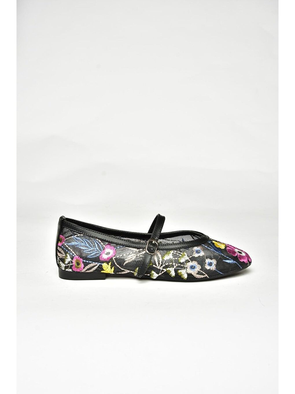 Siyah_Fuşya Kadın Babet U8200855-1