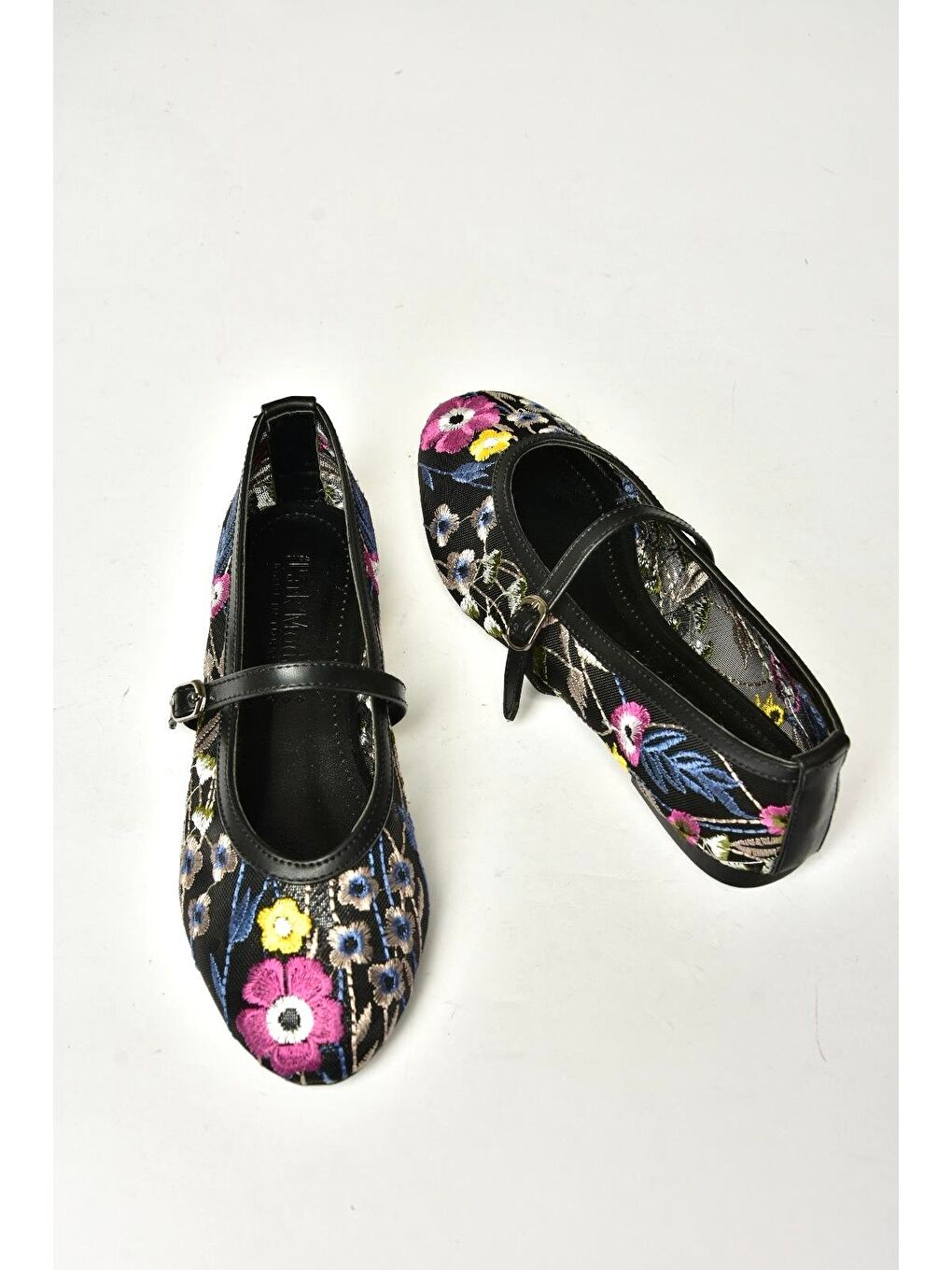 Siyah_Fuşya Kadın Babet U8200855-2