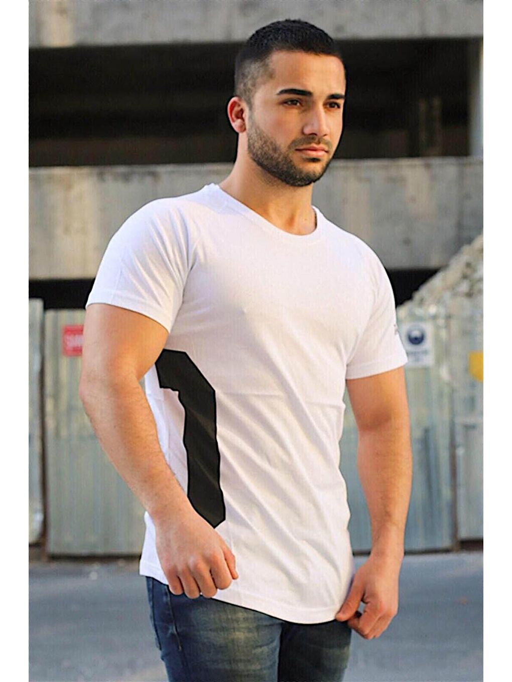 Reglan Kol Beyaz Tişört 4102