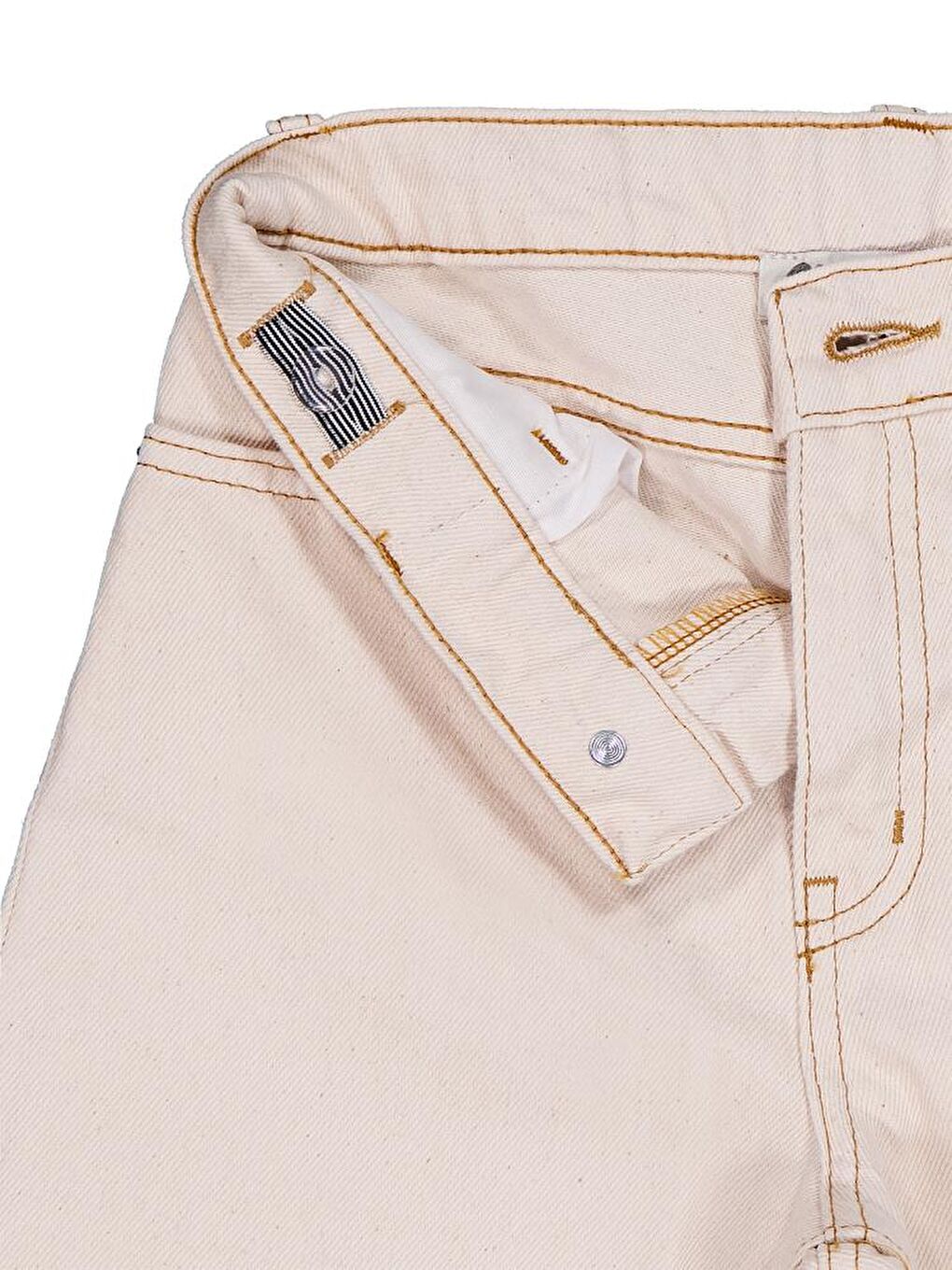 Ekru Girls Kesik Paça 6-9 Yaş Pantolon-2