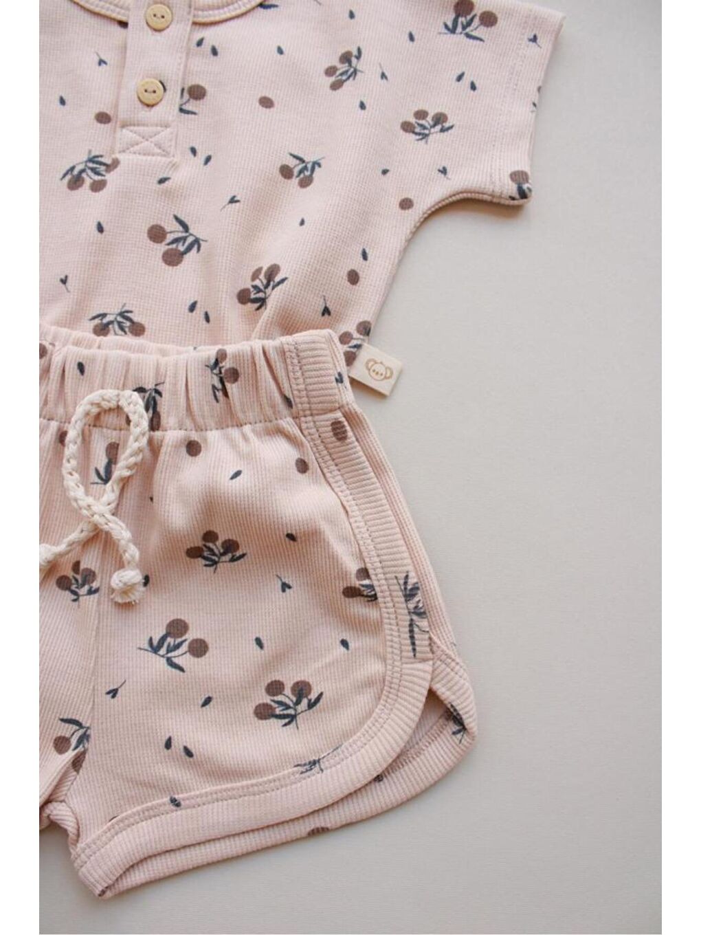 Bej Zeytin Baskı Kaşkorse Alt Üst Takım-6