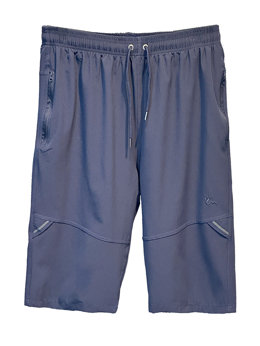 Lacivert Ters Fermuar Erkek Şort Mayo RKS-08 Laci-1