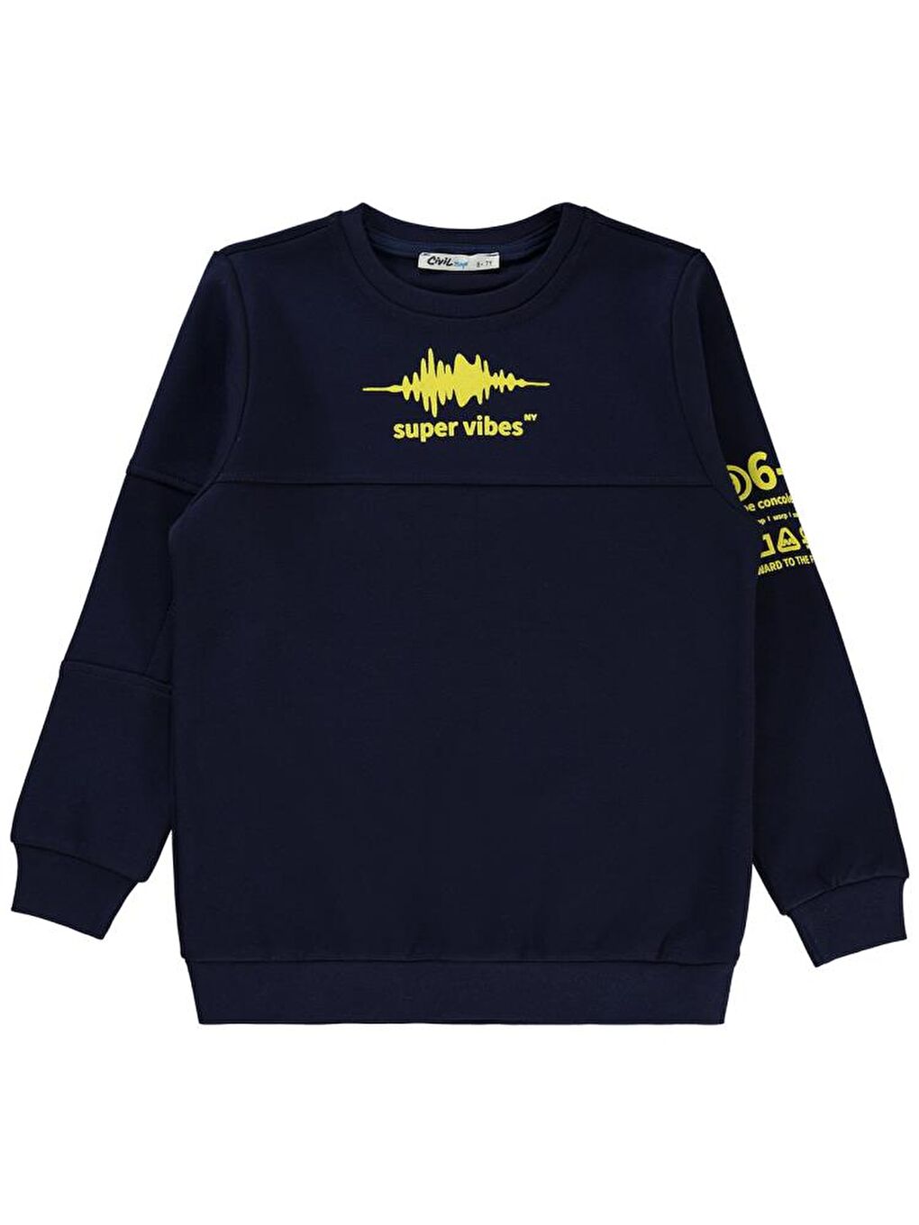 Lacivert Boys Super Audio Baskılı 6-9 Yaş Sweatshirt