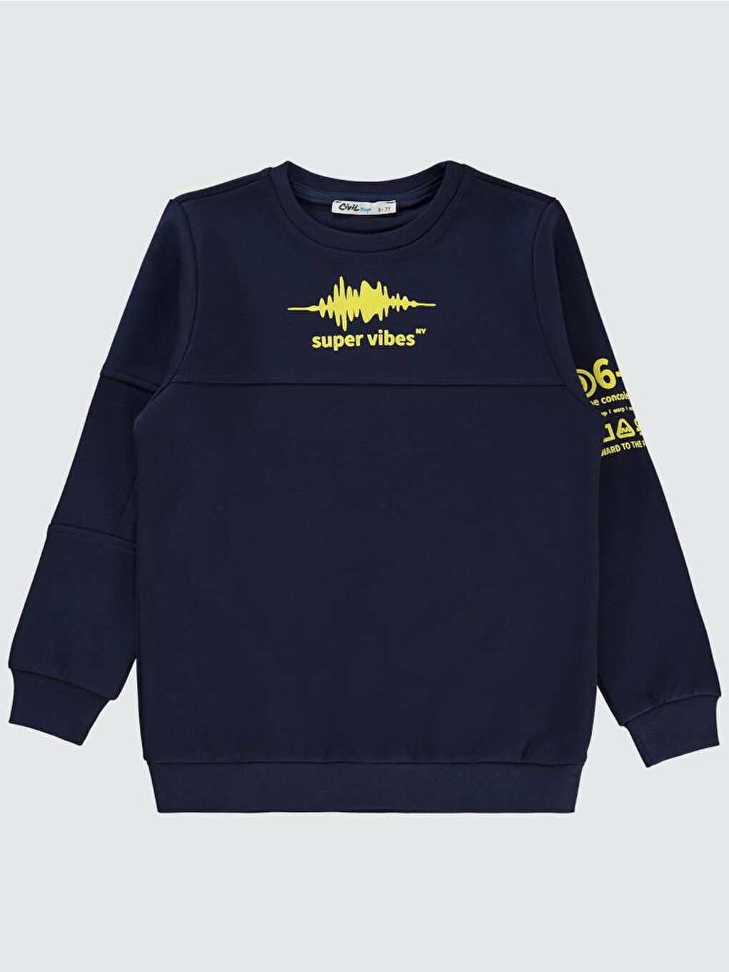 Lacivert Boys Super Audio Baskılı 6-9 Yaş Sweatshirt-2