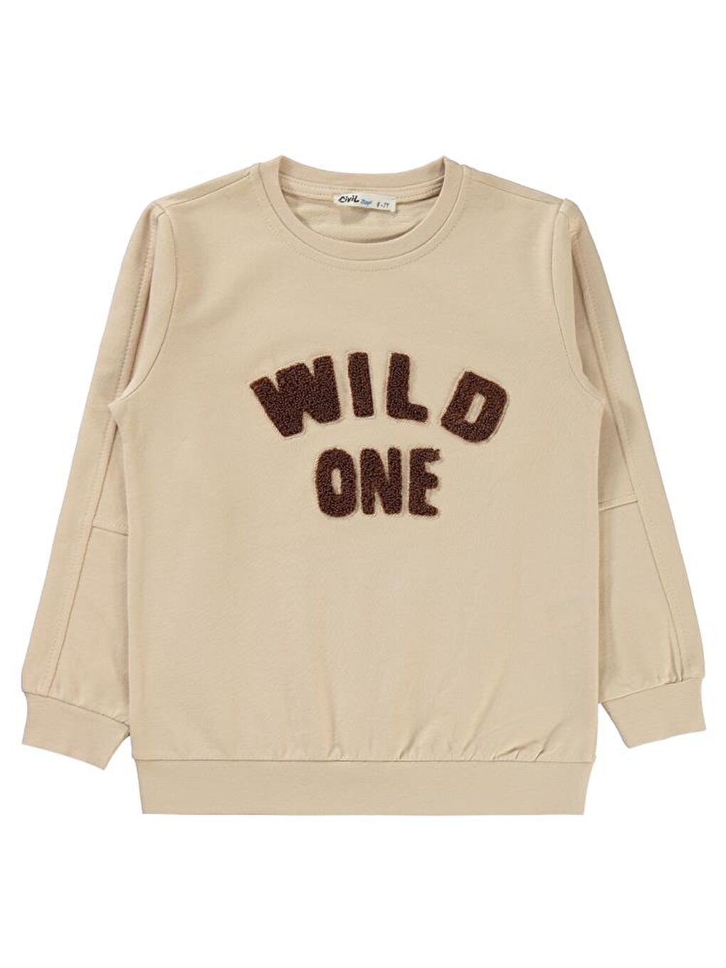 Bej Boys Wıld One Nakışlı 6-9 Yaş Sweatshirt