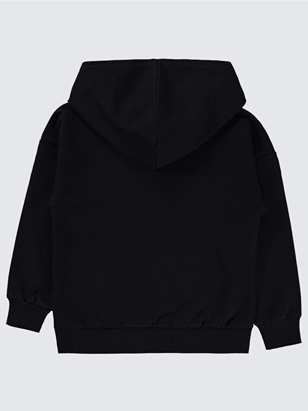 Siyah Boys Neber Baskılı 10-13 Yaş Sweatshirt-1