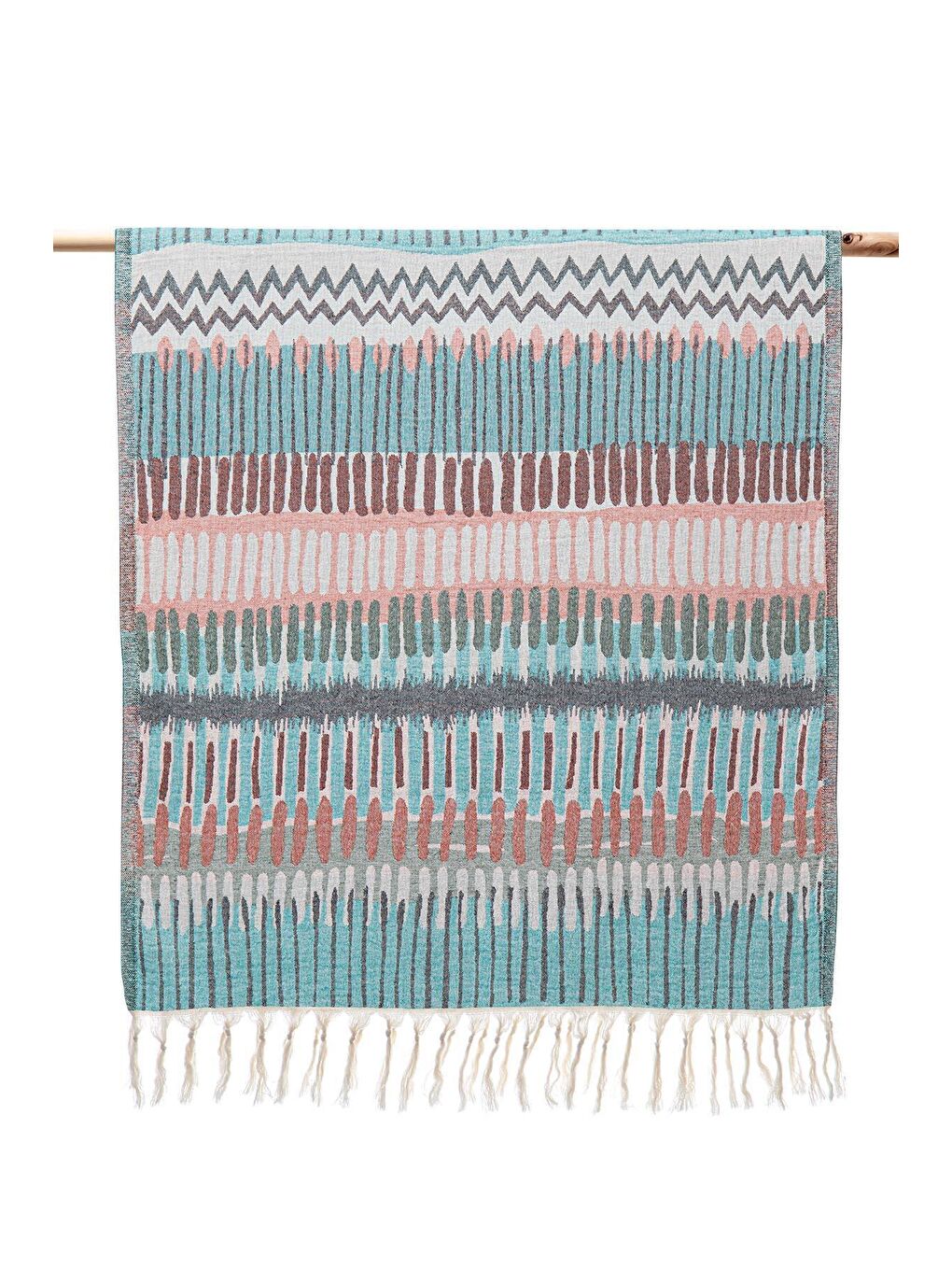 Yeşil Mayra Peştemal %100 Organik Pamuk Jakarlı 90x180 Cm