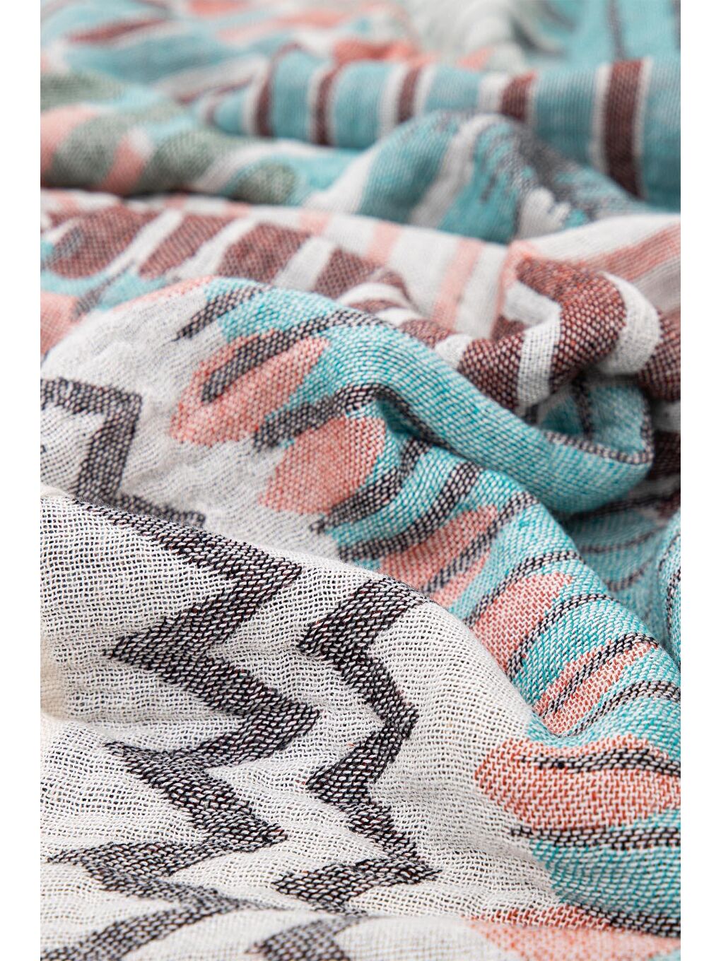 Yeşil Mayra Peştemal %100 Organik Pamuk Jakarlı 90x180 Cm-4