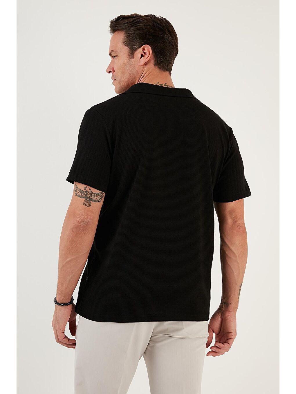 Buratti Siyah Pamuklu Regular Fit Kısa Kollu Gömlek 5902640 - 4