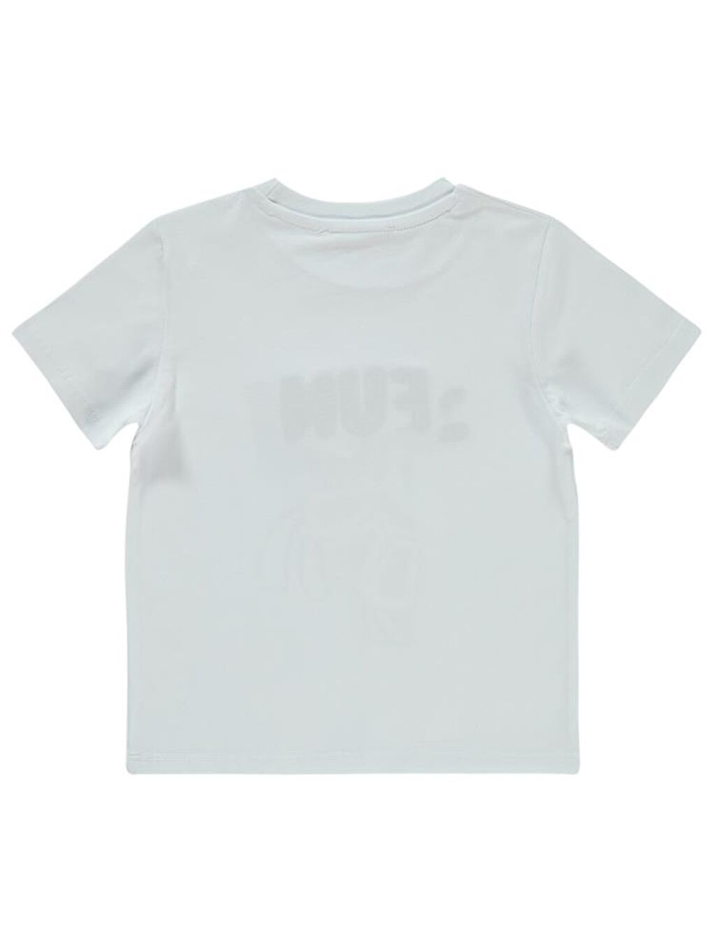 Beyaz Boys Fun Time Baskılı 2-5 Yaş Tişört