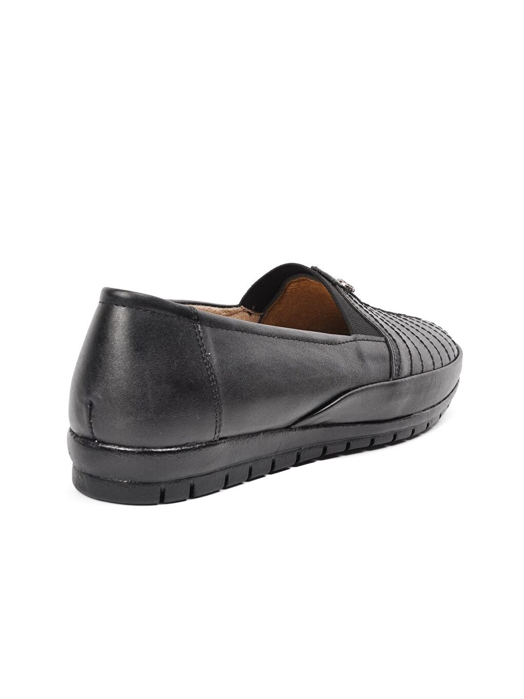 144 Siyah Comfort İçi Hakiki Deri Kadın Günlük Ayakkabı-3