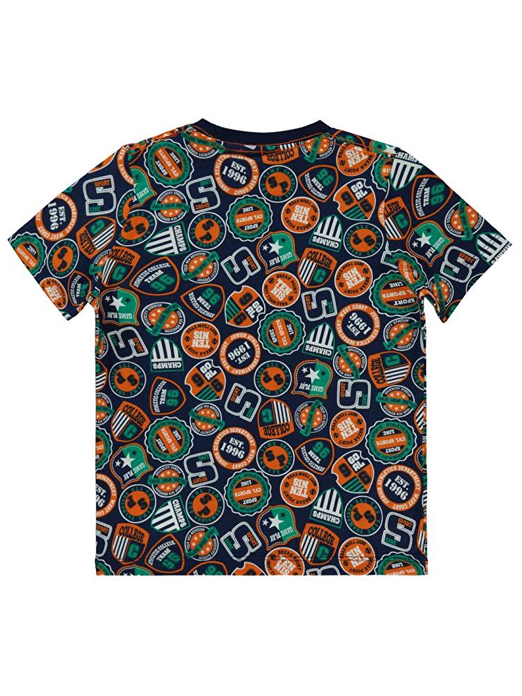 Lacivert Boys College Sports Empirme 6-9 Yaş Tişört-1