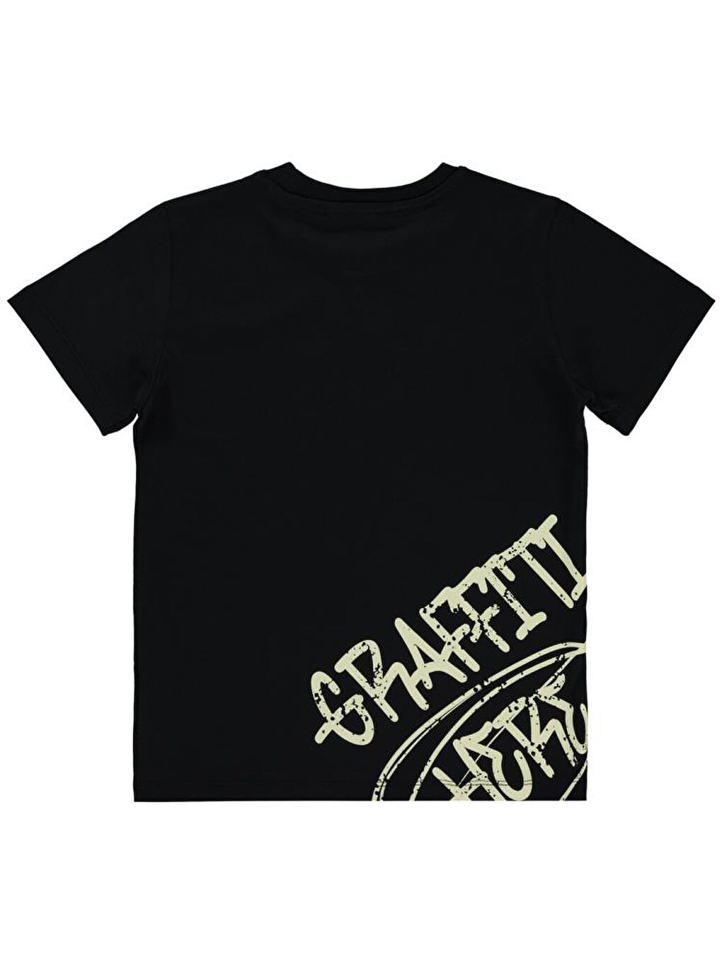 Siyah Boys Undergrund Baskılı 10-13 Yaş Tişört