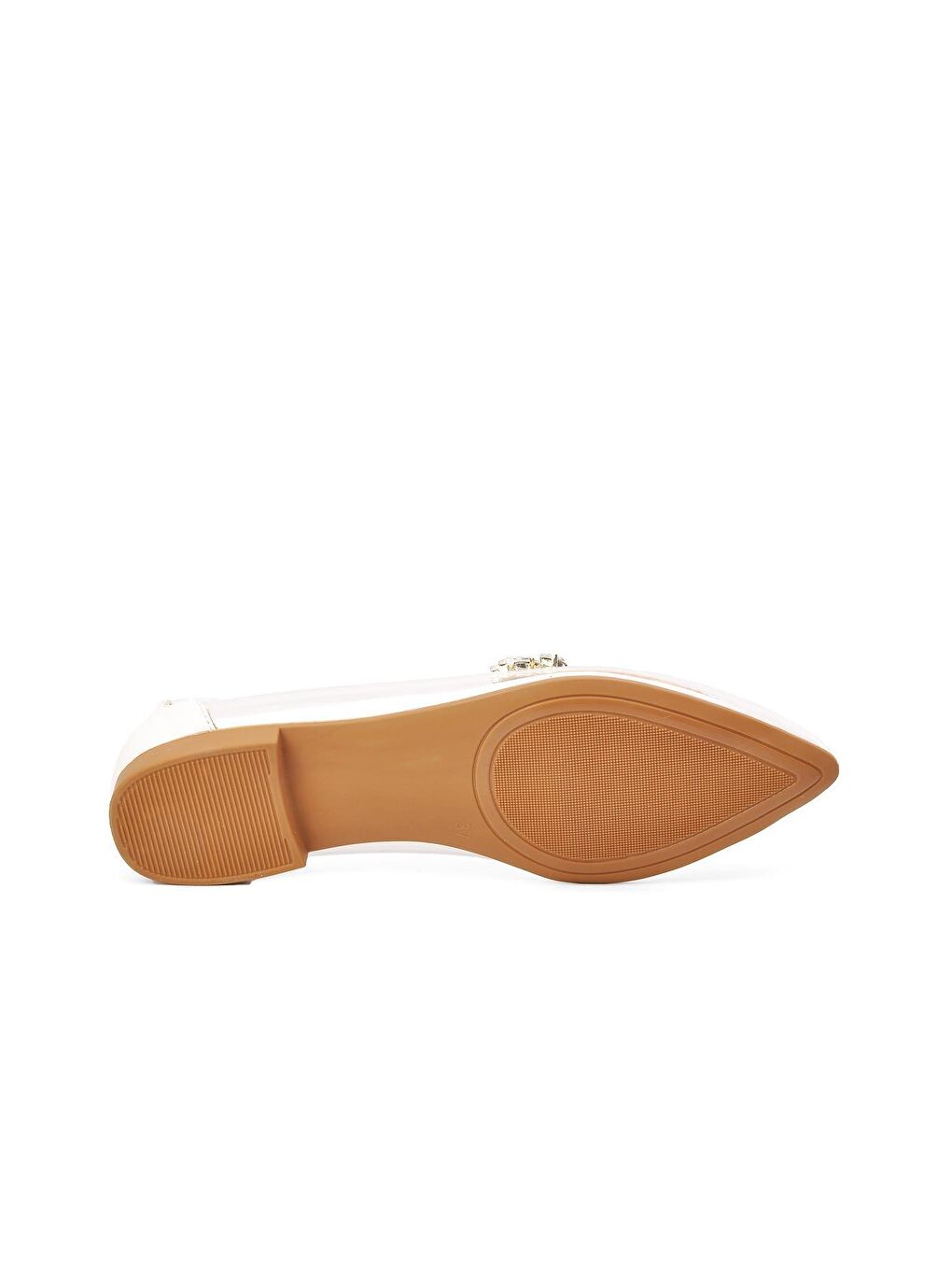 K305 Beyaz Taşlı Şeffaf Kadın Günlük Ayakkabı-4