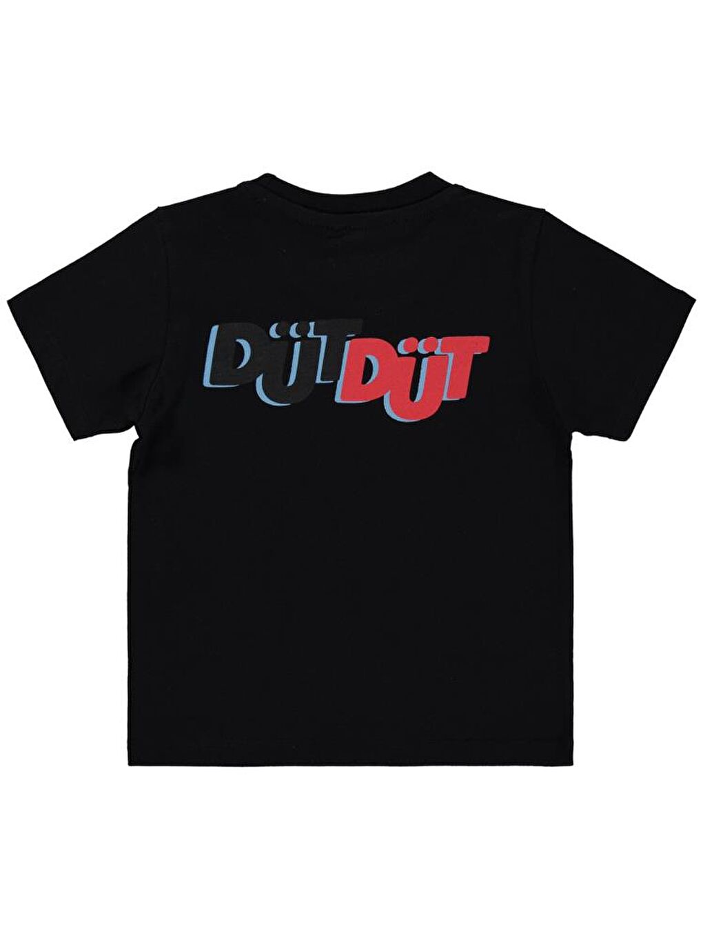 Siyah Boys Dütdüt Speed Baskılı 2-5 Yaş Tişört-1