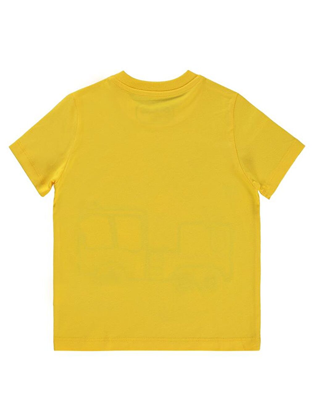 Sarı Boys İtfaiyeci Dinolar Baskılı 2-5 Yaş Tişört