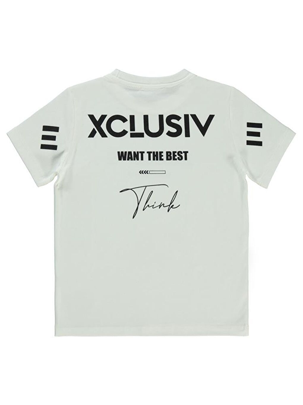 Beyaz Boys Exclusıve Baskılı 10-13 Yaş Tişört-1