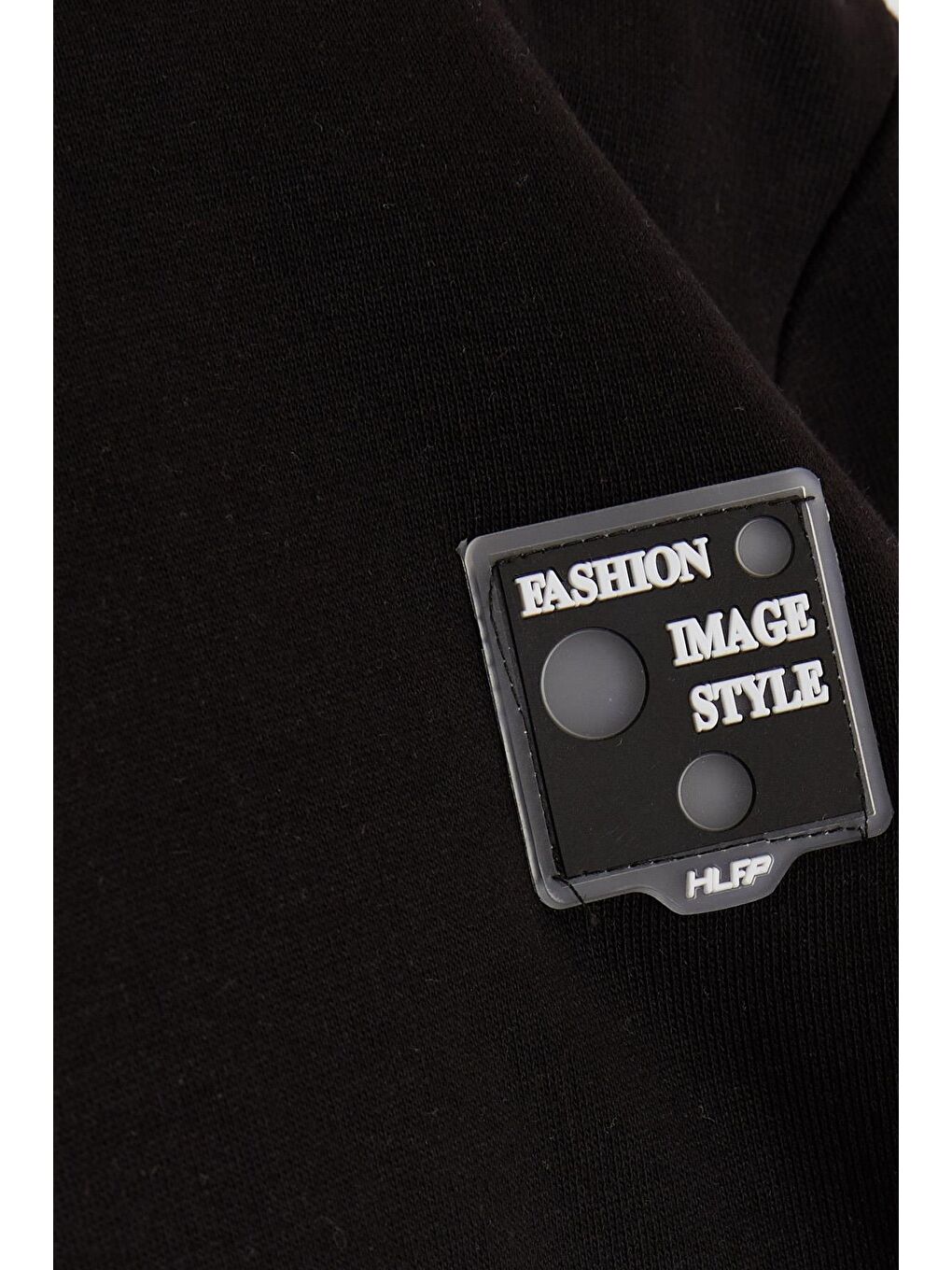 Erkek Çocuk Sweatshirt Kapüşonlu Kolu Fermuar Detaylı Siyah (9-12 Yaş)-2