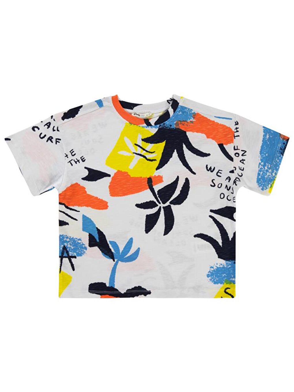 Beyaz Boys Sea Baskılı 6-9 Yaş Tişört-2